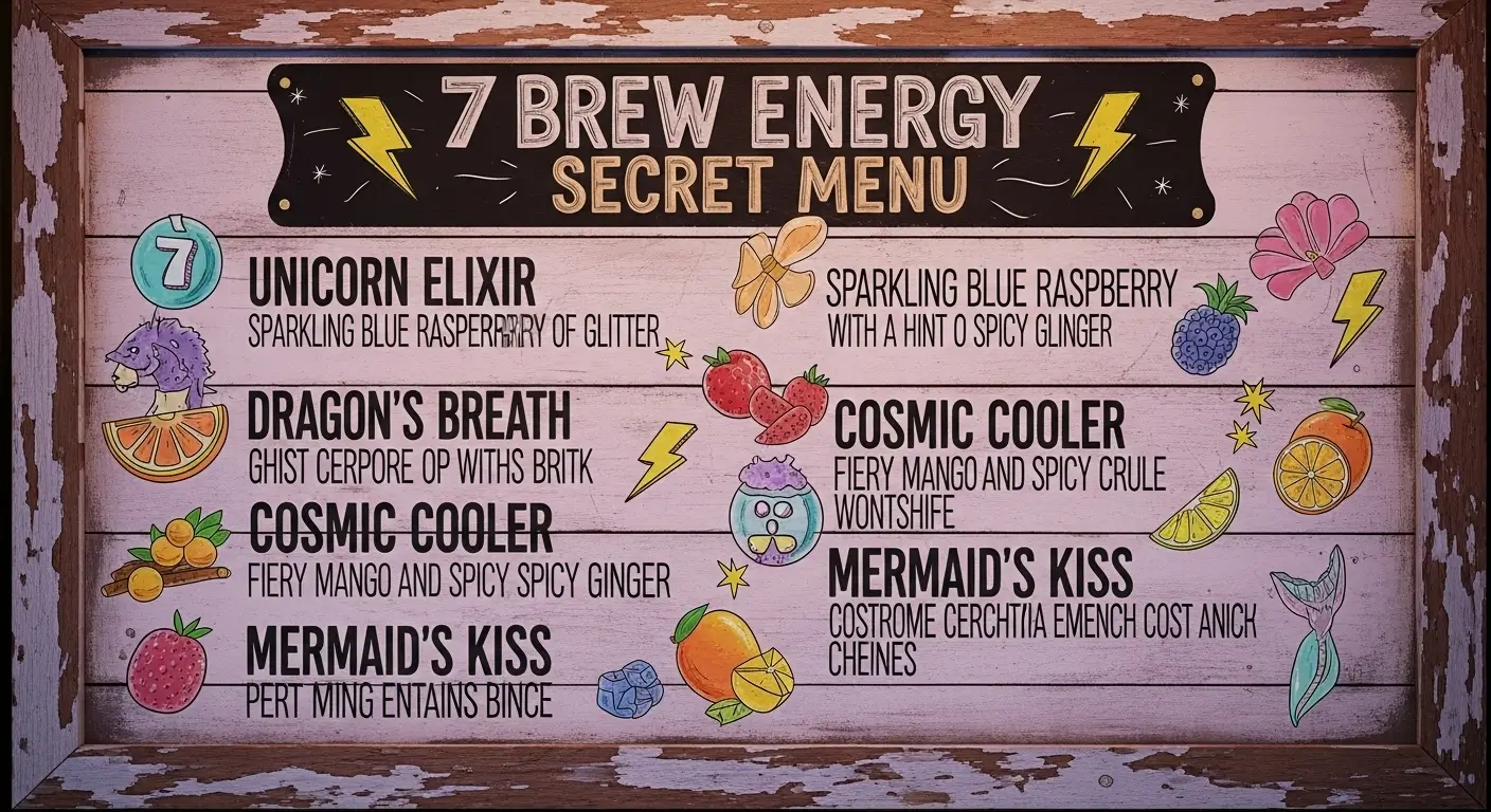 secret menu 7 brew energy drinks flavors